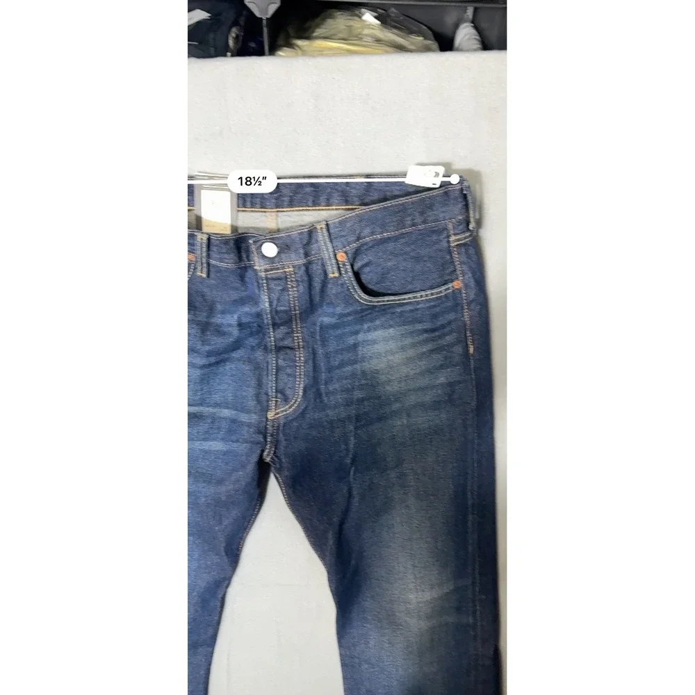 Levi's‎ 501 Original Men Jeans 38x34 Dark Wash NWT Premium Straight 005013411